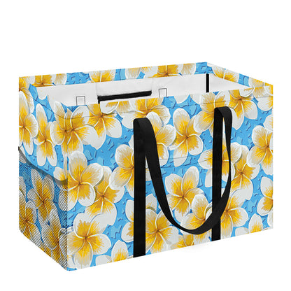 Frangipani On The Water Pattern Print Utility Tote Bag