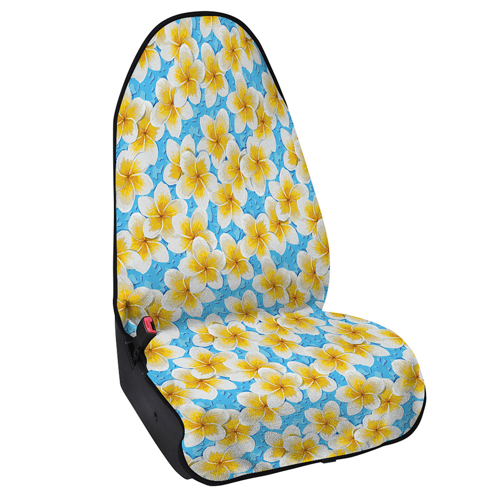 Frangipani On The Water Pattern Print Waterproof Car Seat Cover