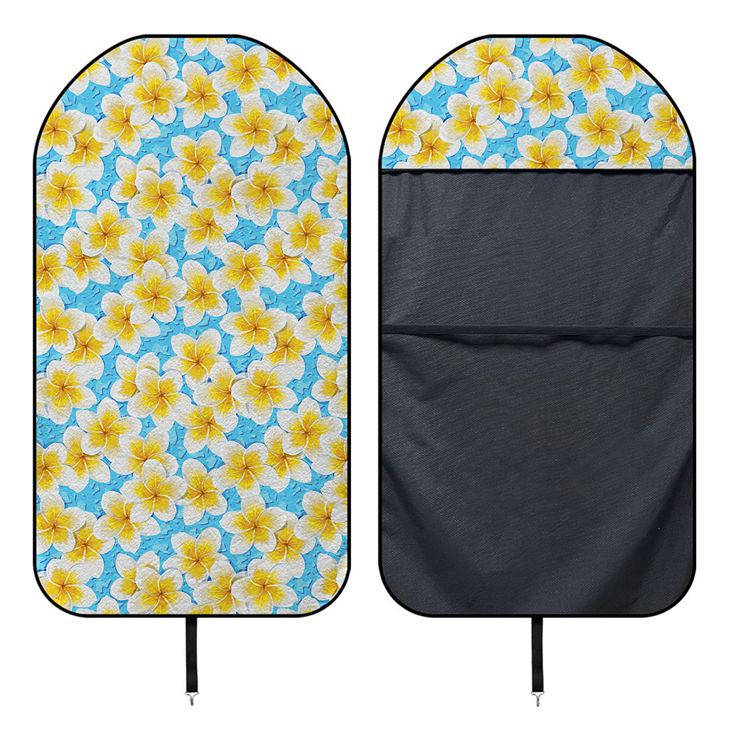 Frangipani On The Water Pattern Print Waterproof Car Seat Cover