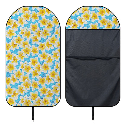 Frangipani On The Water Pattern Print Waterproof Car Seat Cover