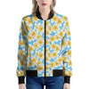 Frangipani On The Water Pattern Print Women's Bomber Jacket