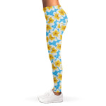 Frangipani On The Water Pattern Print Women's Leggings