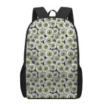Frankenstein Eyeball Pattern Print 17 Inch Backpack