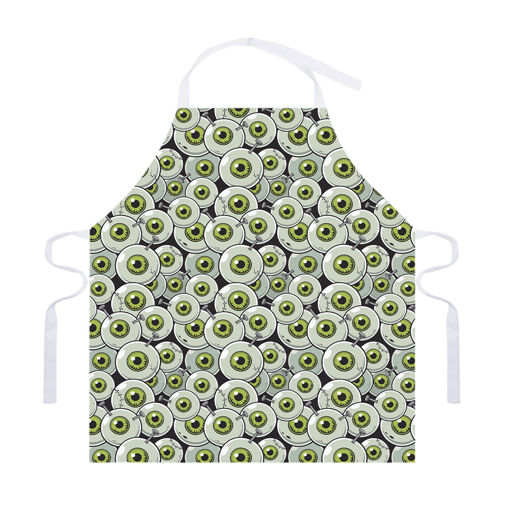 Frankenstein Eyeball Pattern Print Adjustable Apron