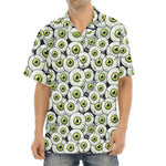 Frankenstein Eyeball Pattern Print Aloha Shirt