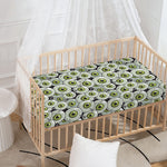 Frankenstein Eyeball Pattern Print Baby Crib Sheet