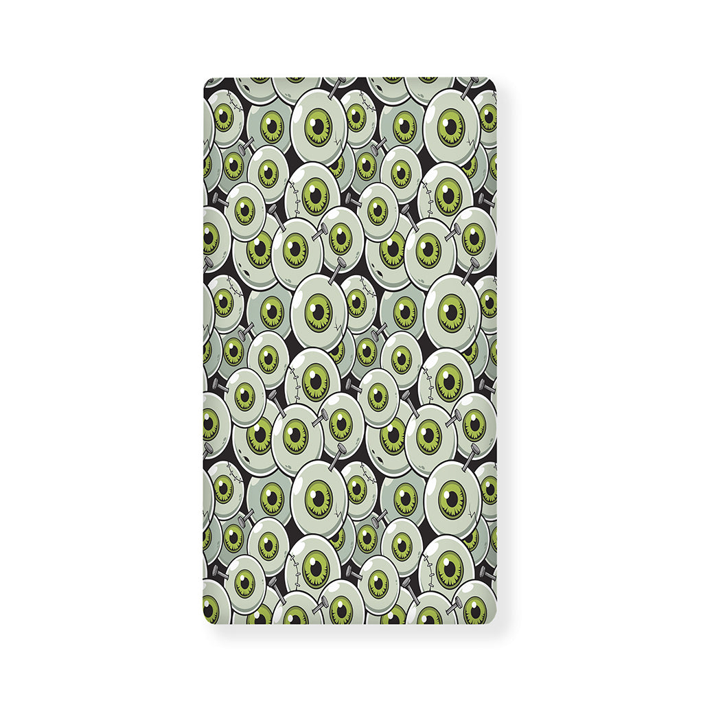 Frankenstein Eyeball Pattern Print Baby Crib Sheet