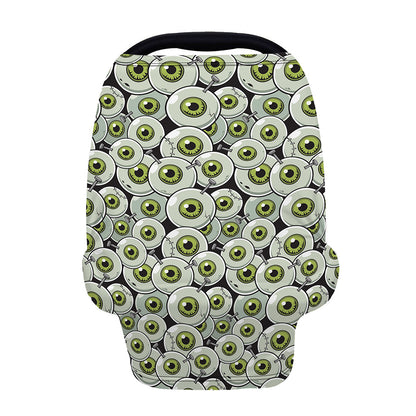 Frankenstein Eyeball Pattern Print Baby Seat Cover