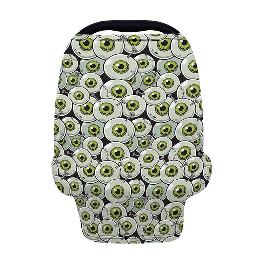 Frankenstein Eyeball Pattern Print Baby Seat Cover
