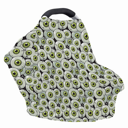 Frankenstein Eyeball Pattern Print Baby Seat Cover