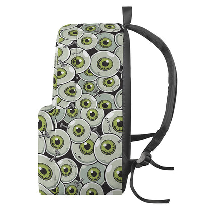 Frankenstein Eyeball Pattern Print Backpack