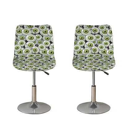 Frankenstein Eyeball Pattern Print Bar Stool Covers