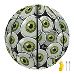 Frankenstein Eyeball Pattern Print Basketball
