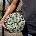Frankenstein Eyeball Pattern Print Basketball
