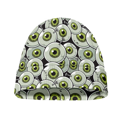 Frankenstein Eyeball Pattern Print Beanie