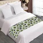 Frankenstein Eyeball Pattern Print Bed Runner