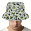 Frankenstein Eyeball Pattern Print Bucket Hat