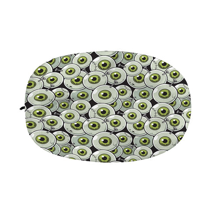 Frankenstein Eyeball Pattern Print Car Side Mirror Covers