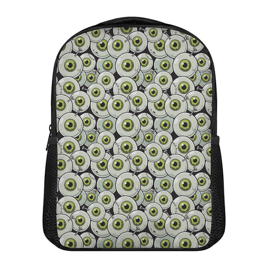 Frankenstein Eyeball Pattern Print Casual Backpack