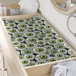 Frankenstein Eyeball Pattern Print Changing Pad Cover