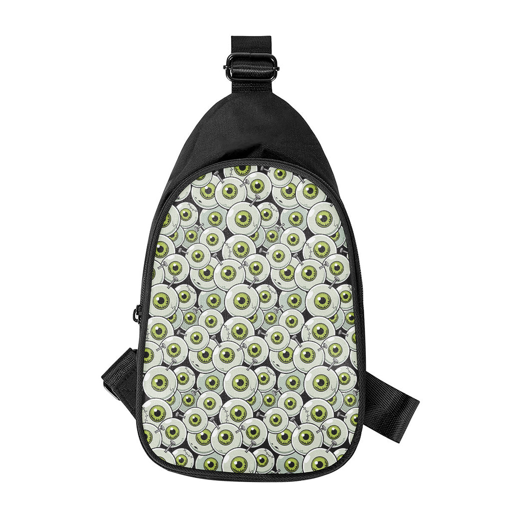 Frankenstein Eyeball Pattern Print Chest Bag
