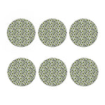 Frankenstein Eyeball Pattern Print Coaster Set