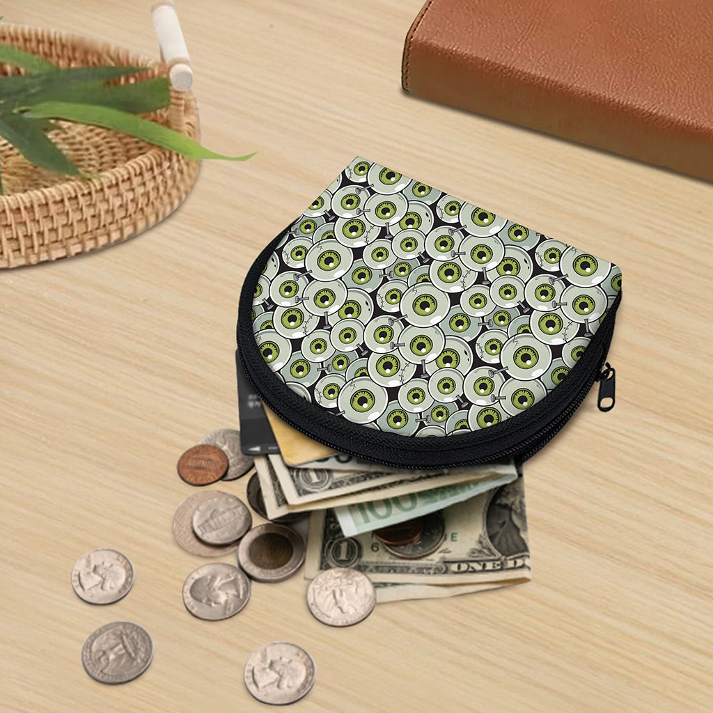 Frankenstein Eyeball Pattern Print Coin Purse