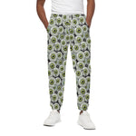 Frankenstein Eyeball Pattern Print Cotton Pants