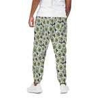 Frankenstein Eyeball Pattern Print Cotton Pants