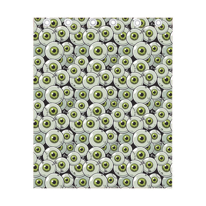 Frankenstein Eyeball Pattern Print Curtain