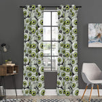 Frankenstein Eyeball Pattern Print Curtain