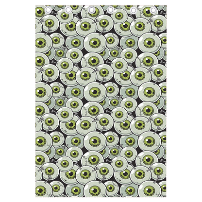 Frankenstein Eyeball Pattern Print Curtain