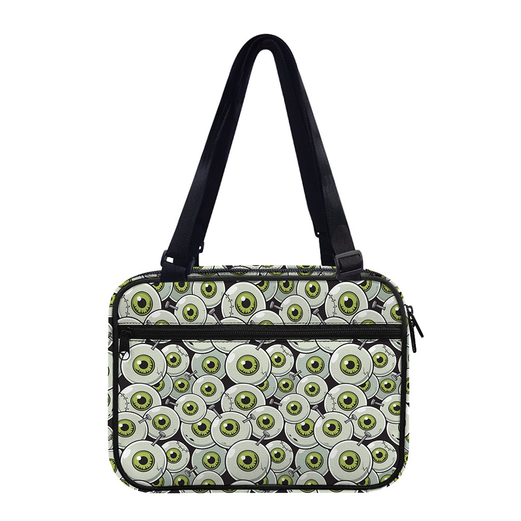 Frankenstein Eyeball Pattern Print Double Strap Bible Bag