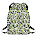 Frankenstein Eyeball Pattern Print Drawstring Backpack