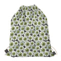 Frankenstein Eyeball Pattern Print Drawstring Bag