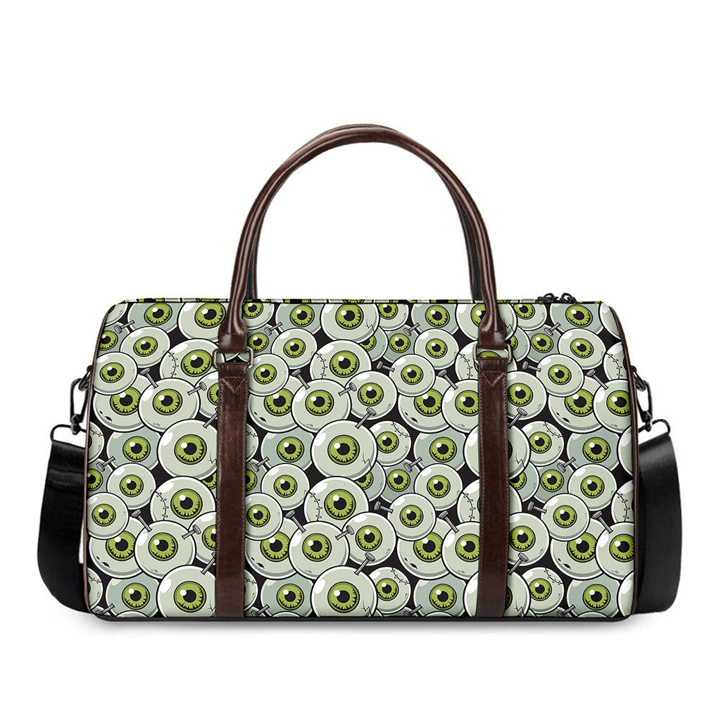 Frankenstein Eyeball Pattern Print Duffle Bag