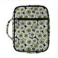 Frankenstein Eyeball Pattern Print Front Pocket Bible Bag