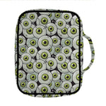 Frankenstein Eyeball Pattern Print Front Pocket Bible Bag