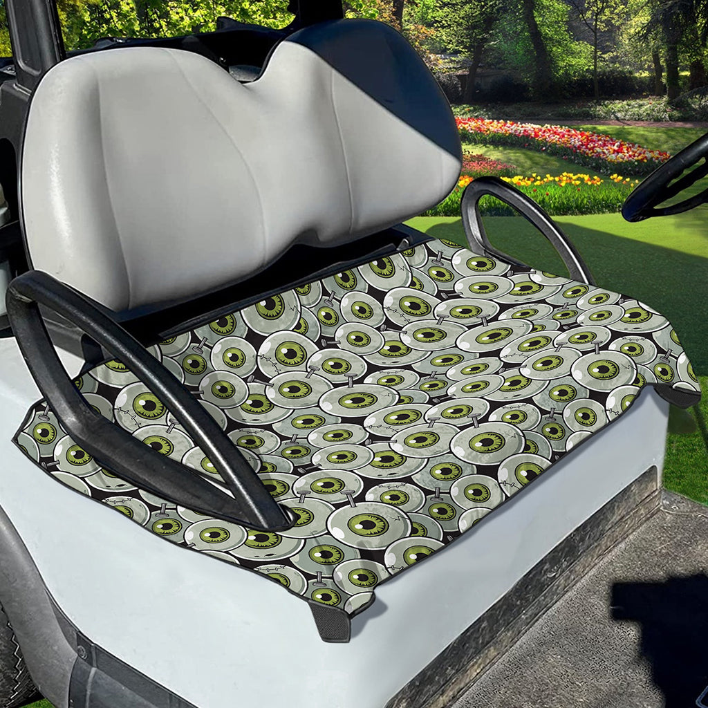 Frankenstein Eyeball Pattern Print Golf Cart Seat Cover