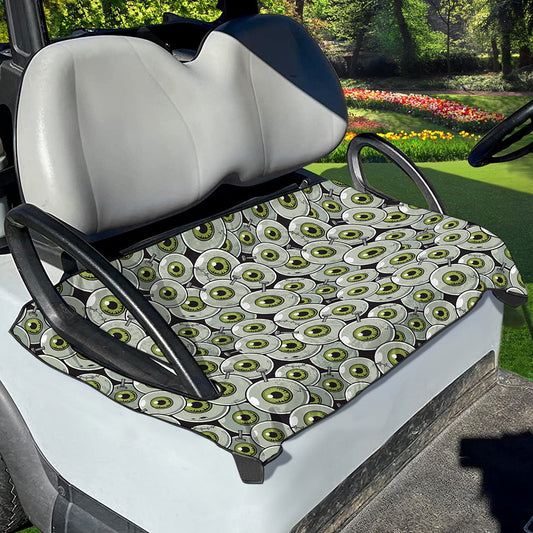 Frankenstein Eyeball Pattern Print Golf Cart Seat Cover