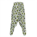 Frankenstein Eyeball Pattern Print Hammer Pants