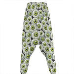 Frankenstein Eyeball Pattern Print Hammer Pants