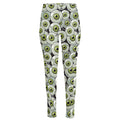Frankenstein Eyeball Pattern Print High-Waisted Pocket Leggings