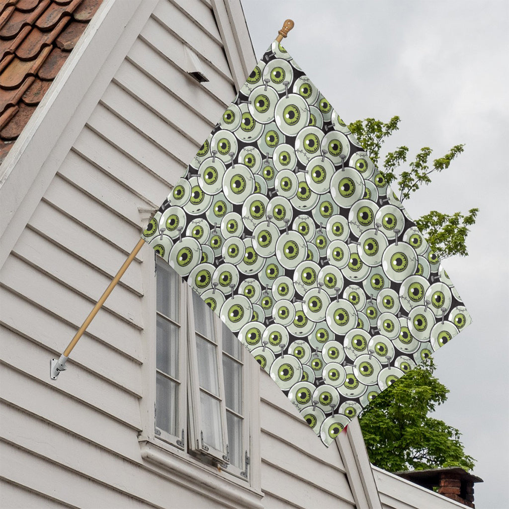 Frankenstein Eyeball Pattern Print House Flag