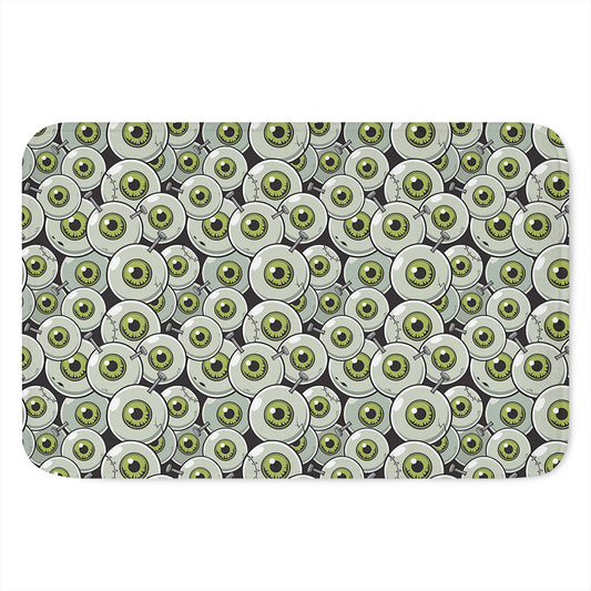 Frankenstein Eyeball Pattern Print Indoor Door Mat