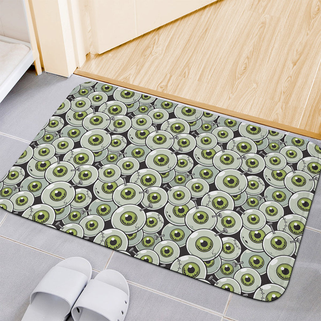 Frankenstein Eyeball Pattern Print Indoor Door Mat
