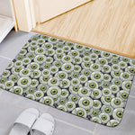 Frankenstein Eyeball Pattern Print Indoor Door Mat