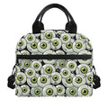 Frankenstein Eyeball Pattern Print Insulated Lunch Bag