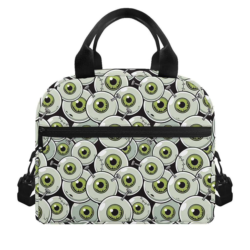 Frankenstein Eyeball Pattern Print Insulated Lunch Bag