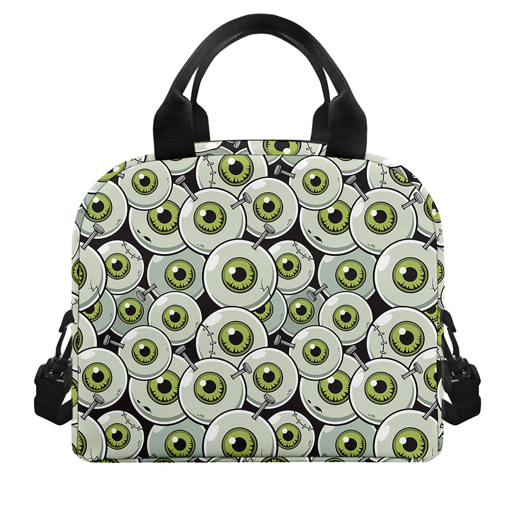 Frankenstein Eyeball Pattern Print Insulated Lunch Bag
